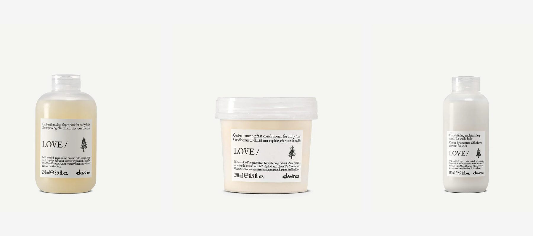 Davines Love Curl curly hair care collection NZ
