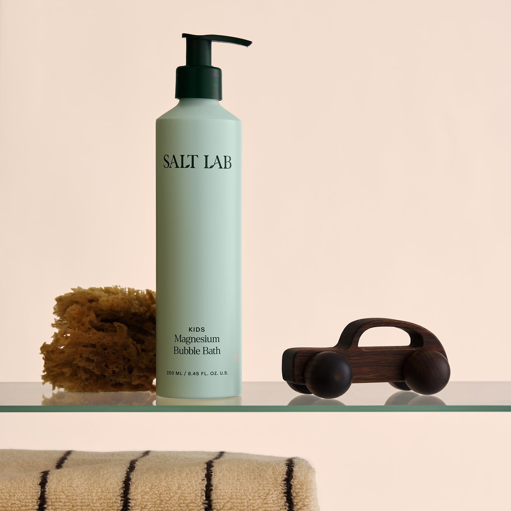 Salt Lab Kids Magnesium Bubble Bath at bath time