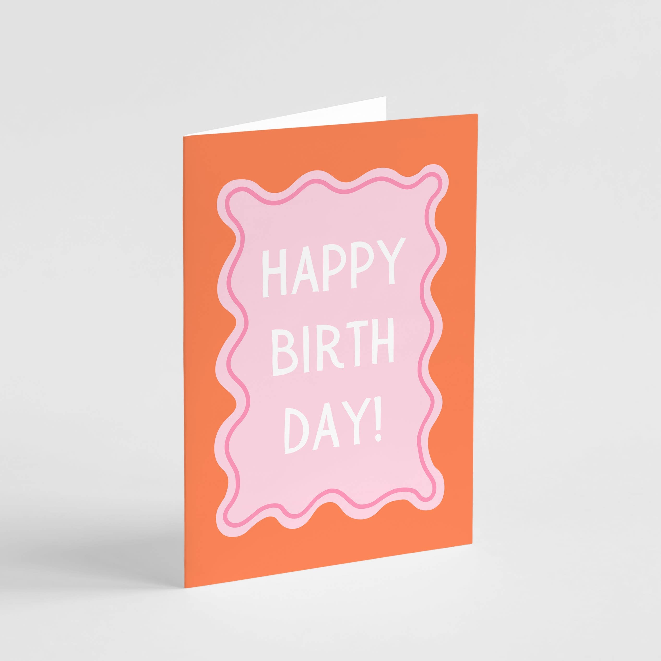 Funky Happy Birthday Card - Colourful Modern Birthday Card