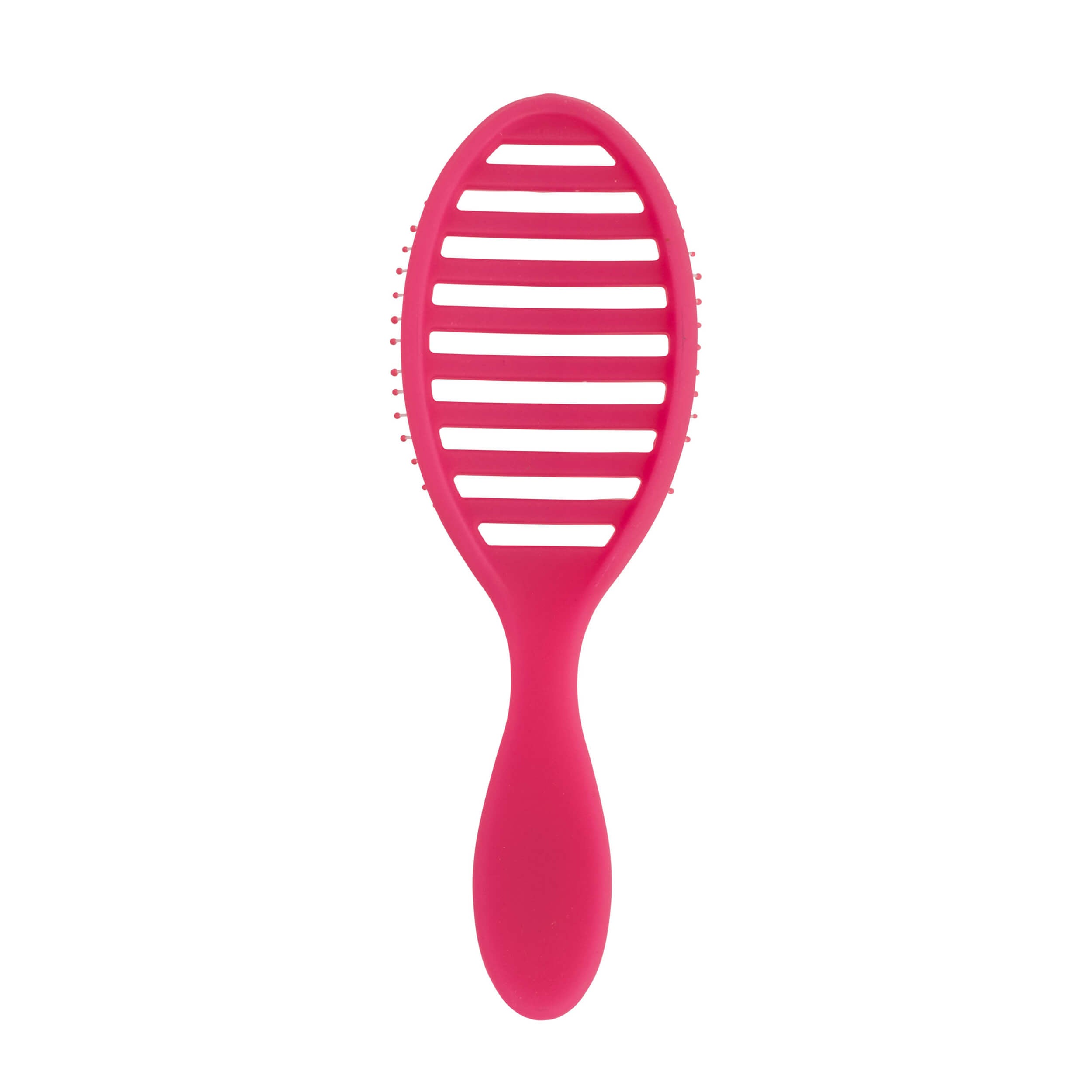 Wet Brush Speed Dry detangling brush in Frost Pink, back view showing vented design