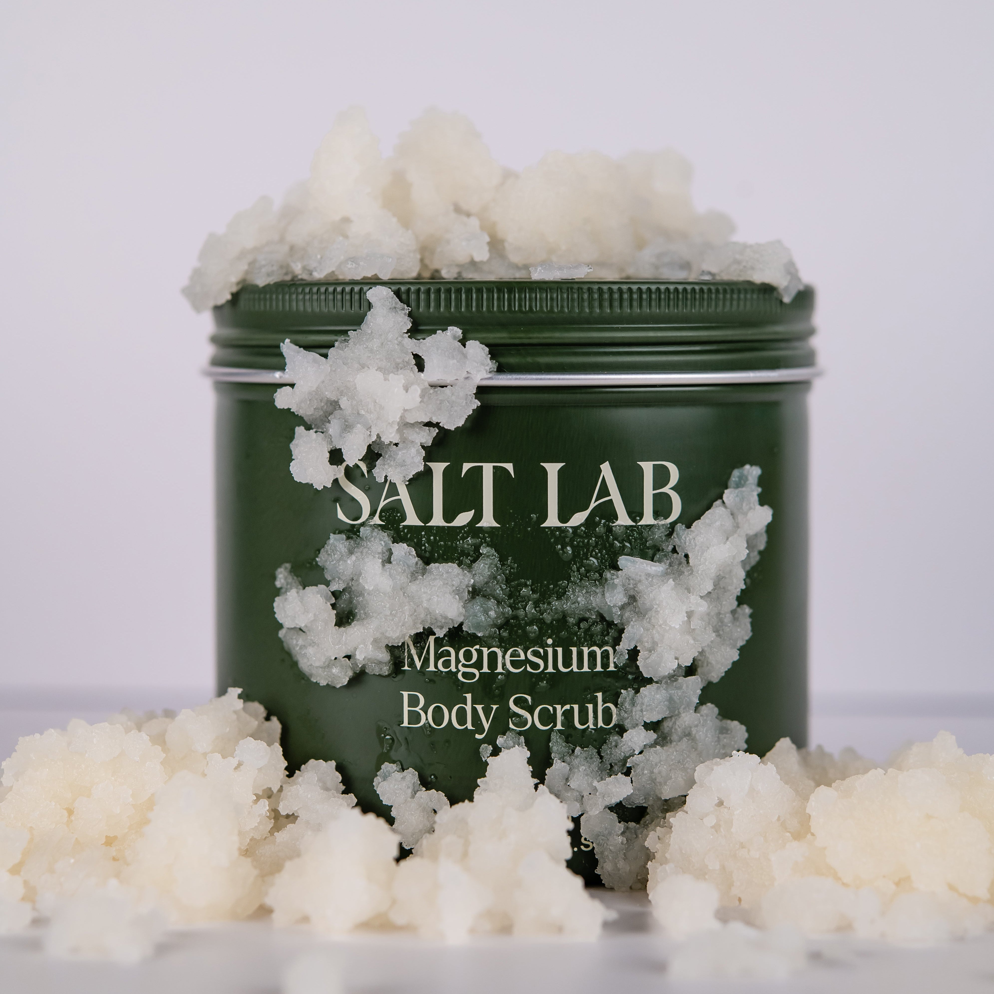 Salt Lab Magnesium Body Scrub on skin