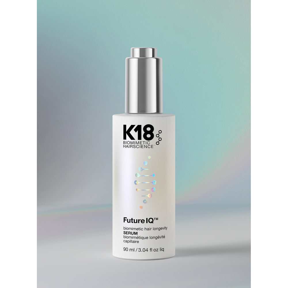 K18 FutureIQ Biomimetic Hair Longevity Serum 90ml bottle front view