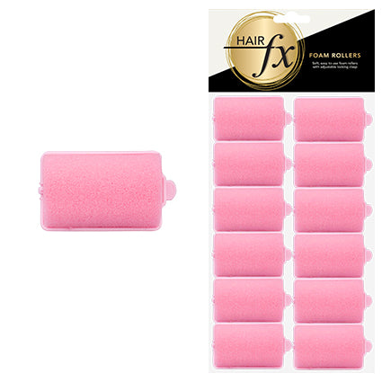 Hair FX sponge foam rollers Large 35mm, pack of 12