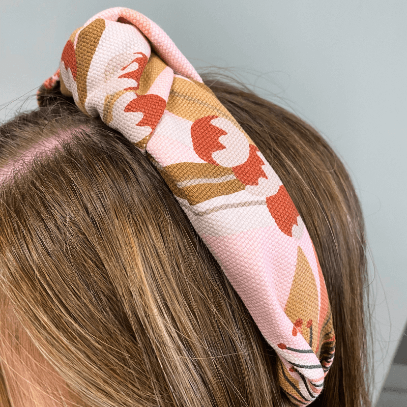 Botanical Print Knot Headband