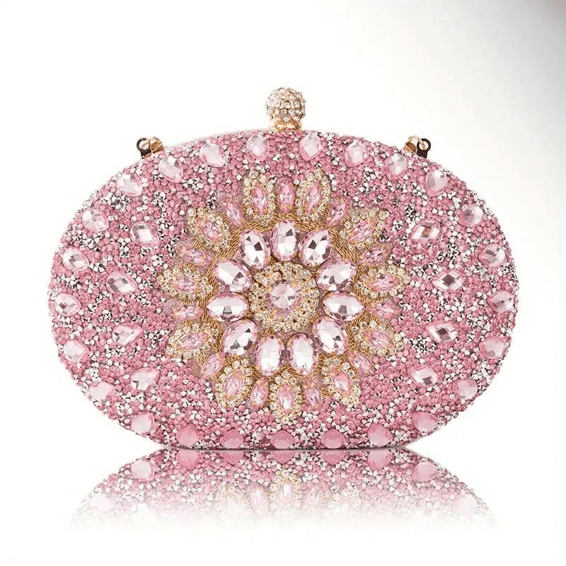 Pink Diamond Clutch Handbag