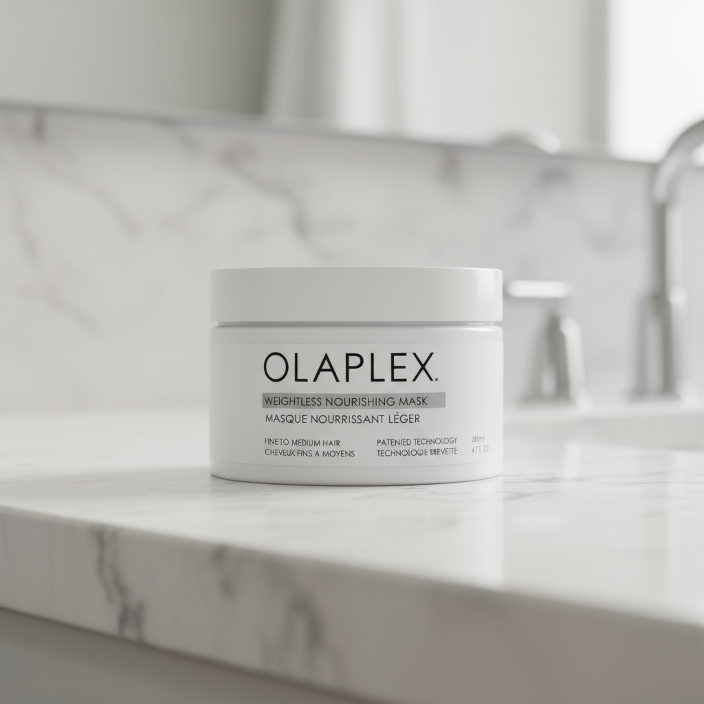 Olaplex Weightless Nourishing Mask jar on a white background