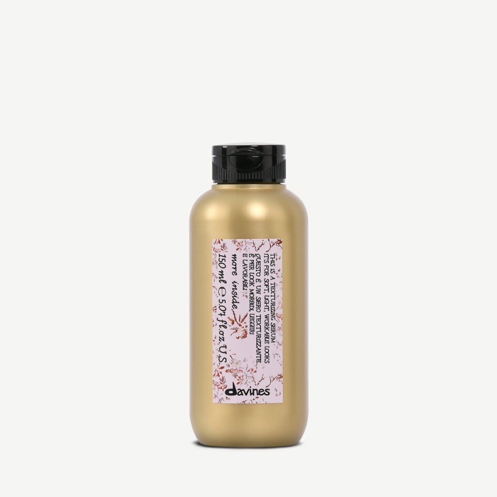 Davines This is a Texturizing Serum back of bottle showing directions and ingredients