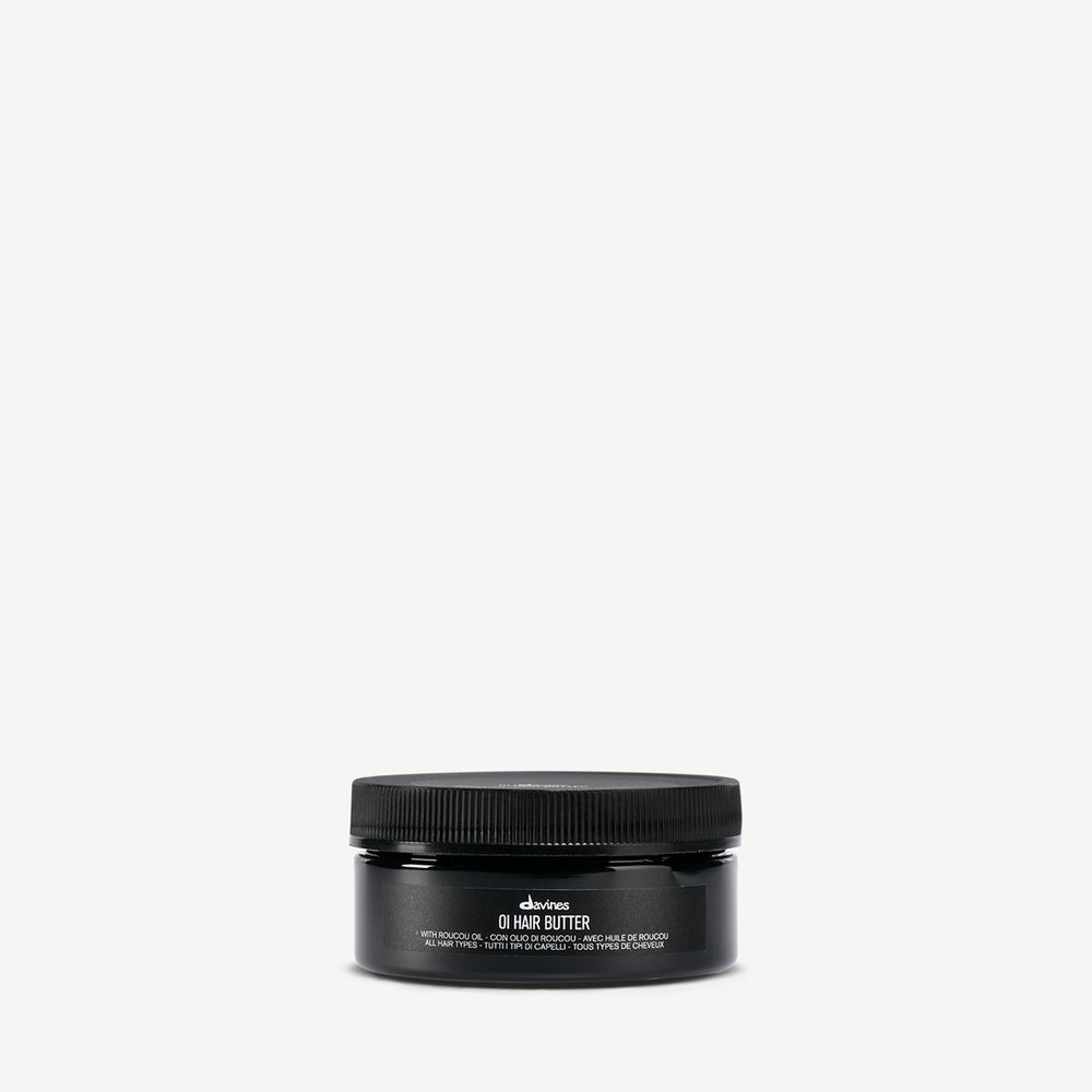 Davines Oi Hair Butter 75ml travel size white background jar nourishing anti frizz treatment — Sable Boutique NZ