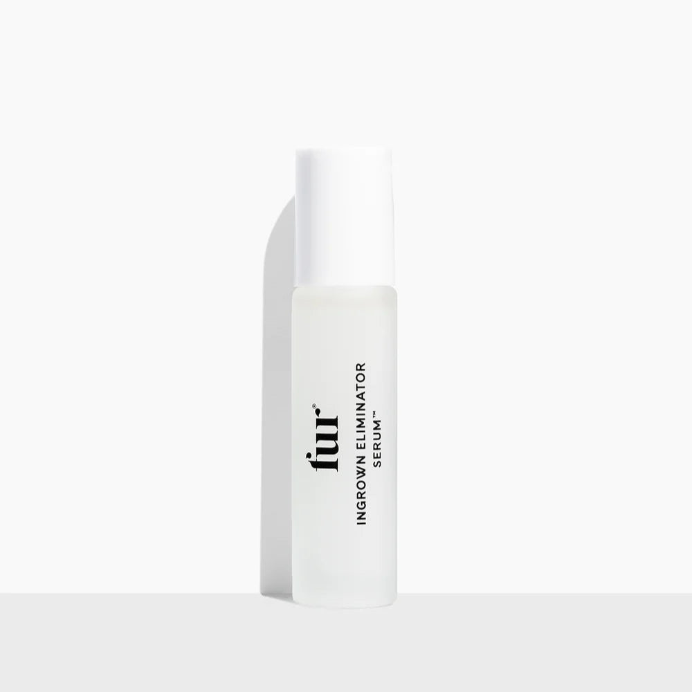 Fur ingrown eliminator serum 10ml bottle on a white background