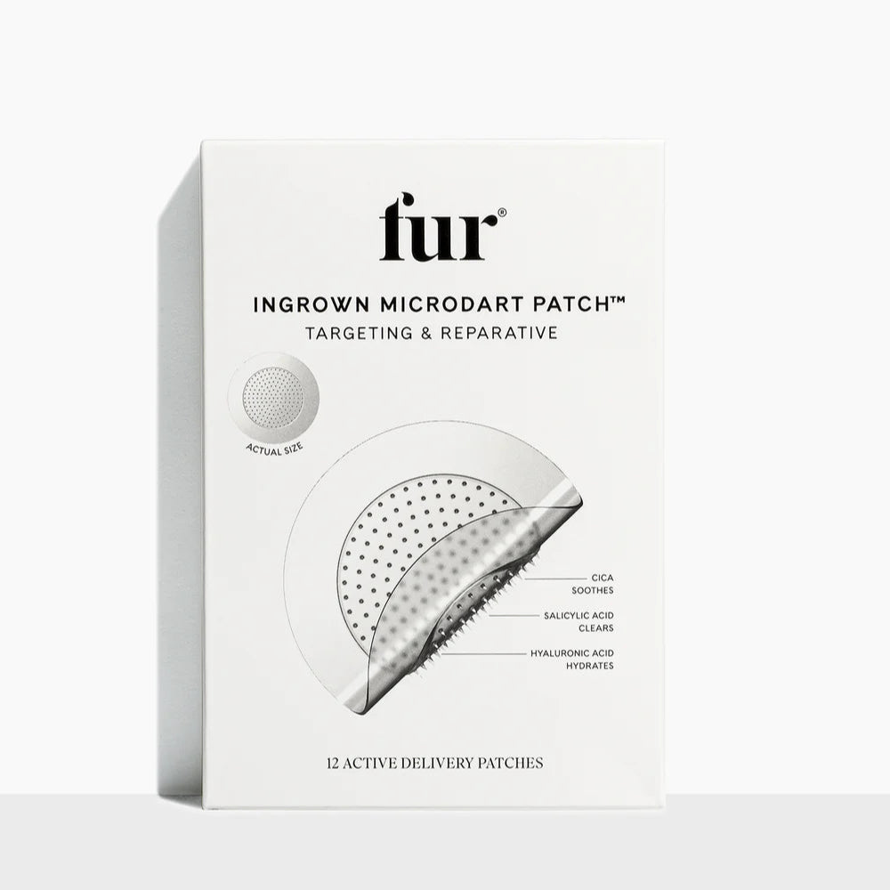 Box of fur Ingrown Microdart Patch on a white background
