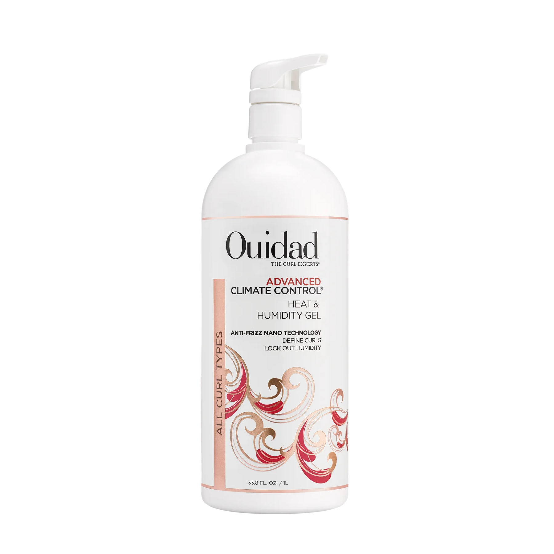 Ouidad Advanced Climate Control gel 1L bottle on a white background