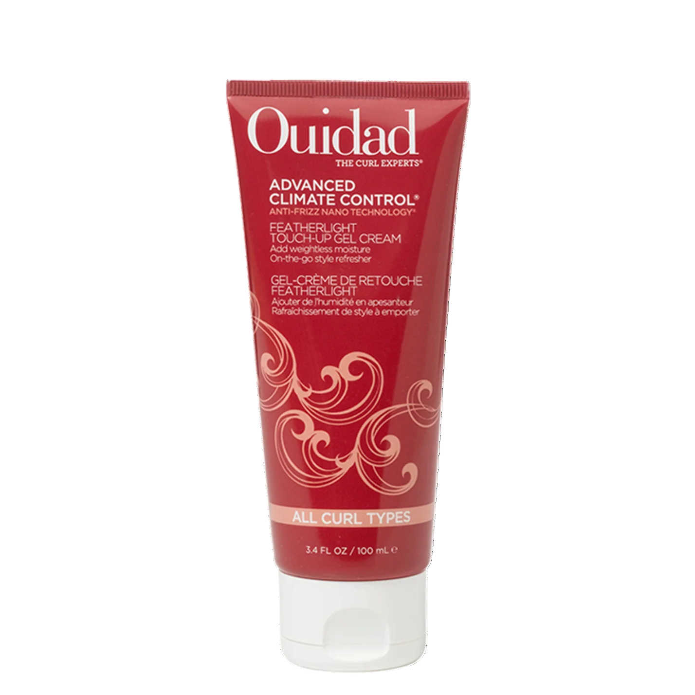 Ouidad Advanced Climate Control Touch-Up Gel Cream tube on a white background