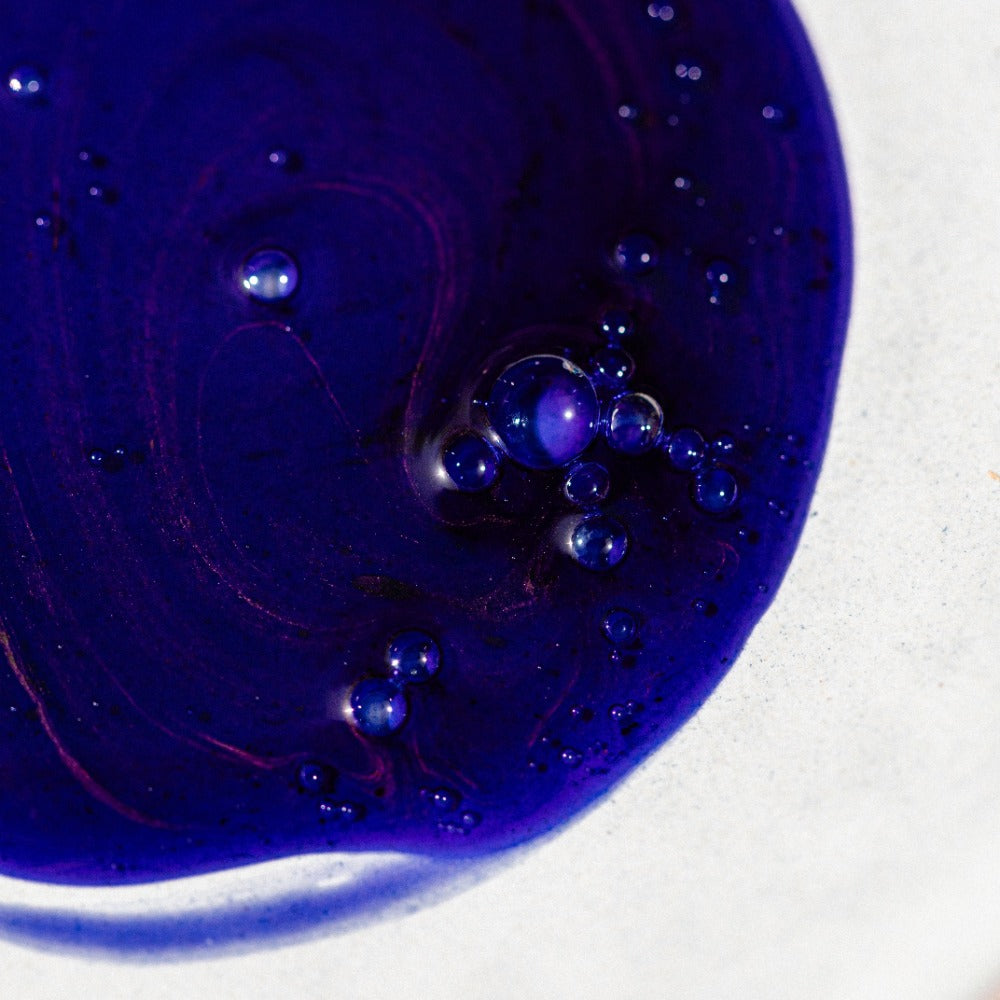 Oway Bluemoon Hair Bath blue toning texture close up