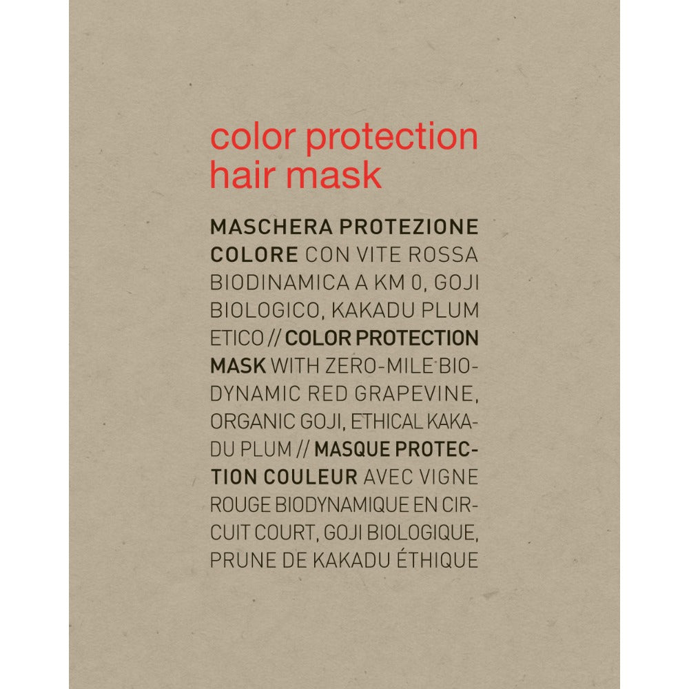 Oway Colour Protection Hair Mask label detail