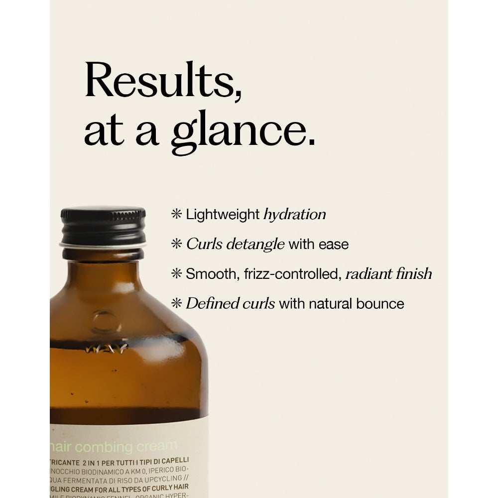 Oway Curly Hair Combing Cream benefits at a glance