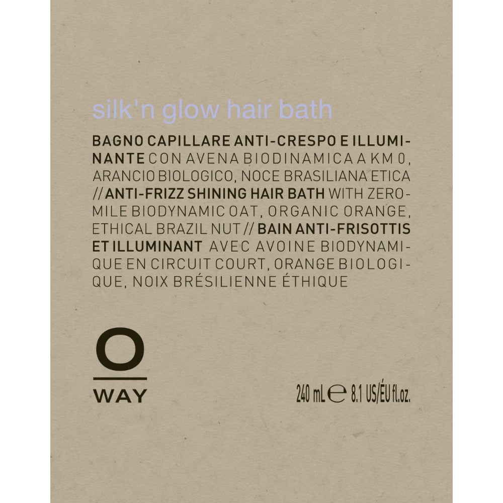 Oway Silk'n Glow Hair Bath label details