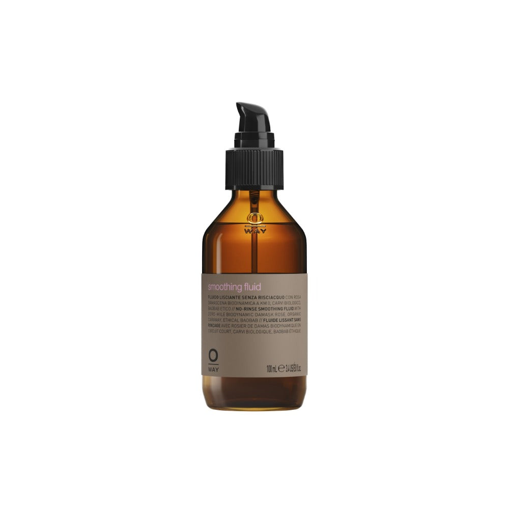 Oway Smoothing Fluid 100ml spray bottle, anti-frizz styling fluid
