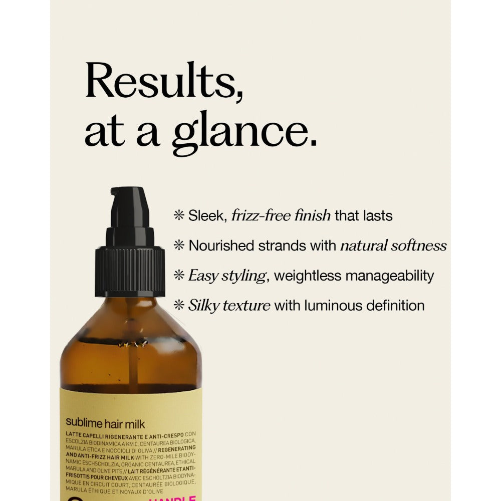 Oway Sublime Hair Milk benefits, detangles and softens lengths