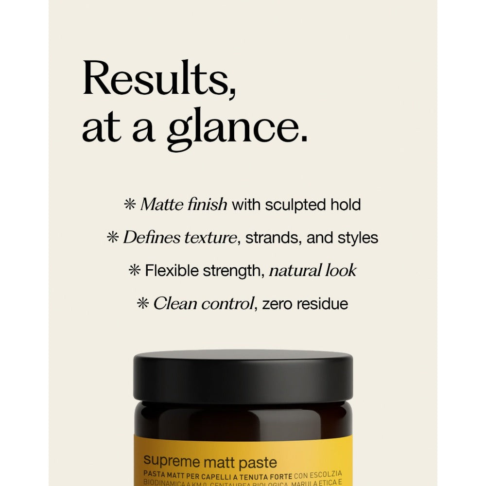 Oway Supreme Matt Paste benefits, strong hold with a matte finish