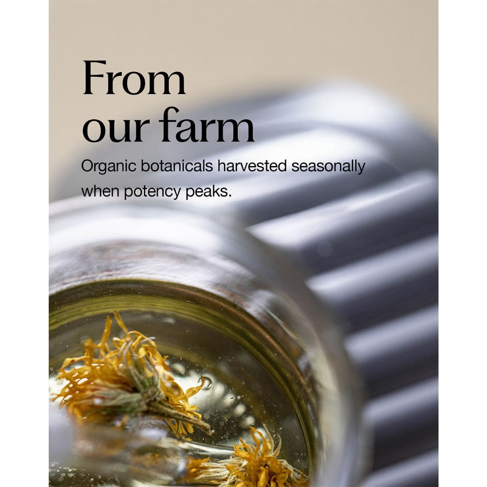 Biodynamic farm botanicals used in Oway Thermo Detangling Cloud