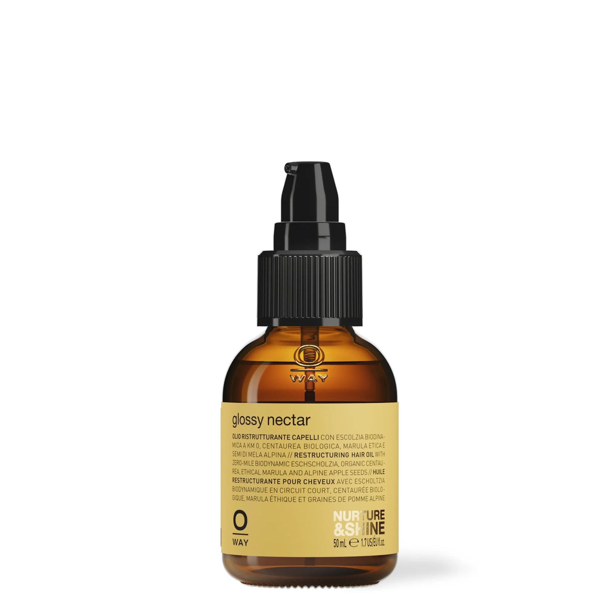 Brown bottle with black cap on a white background