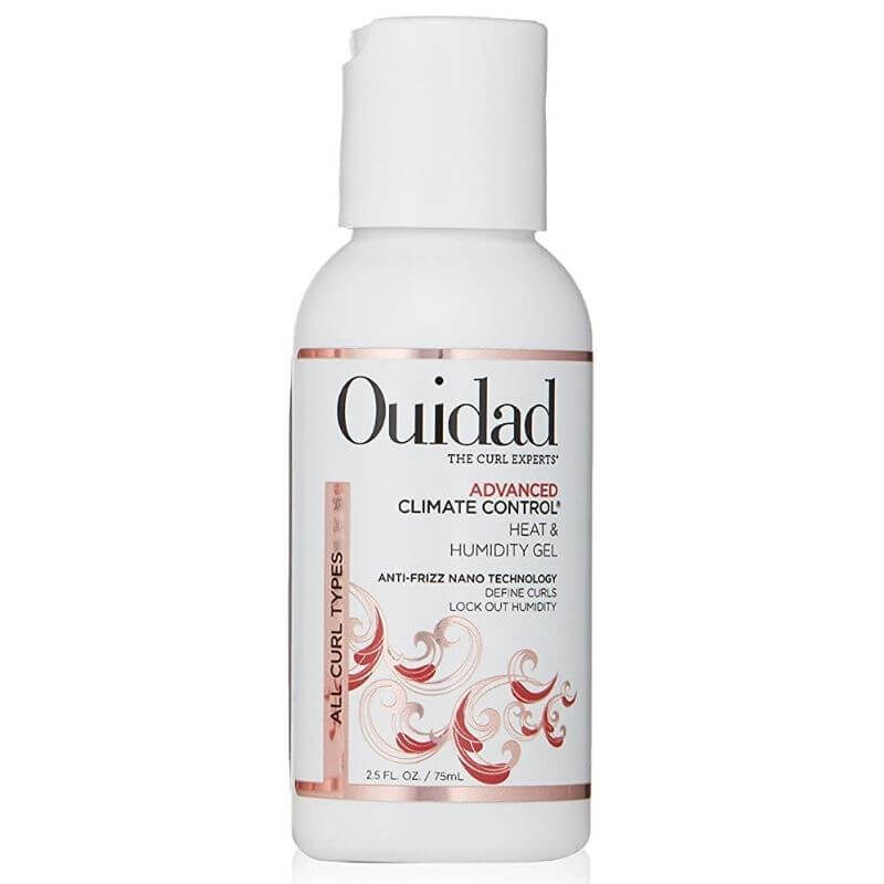 Ouidad advanced climate control anti frizz travel set includes a 75ml heat & humidity gel.