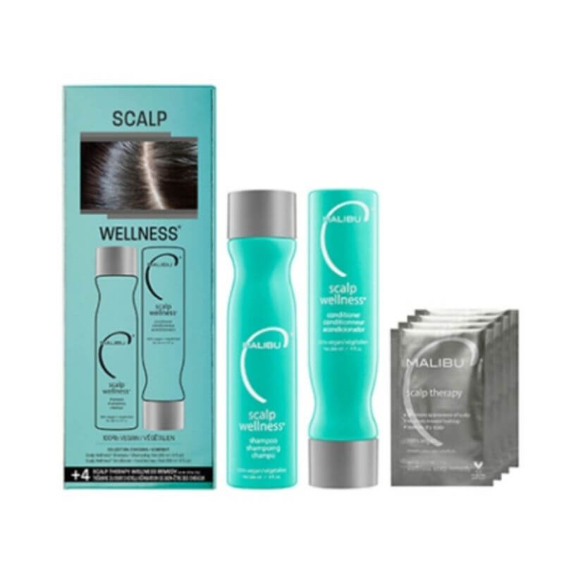 malibu c scalp wellness collection kit silver lids and sachets