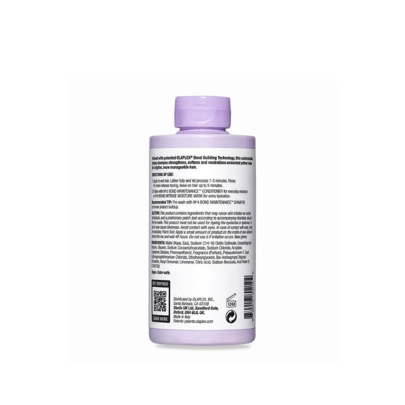 Olaplex Purple Shampoo NZ Back of bottle