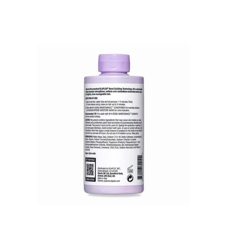 Olaplex Purple Shampoo NZ Back of bottle