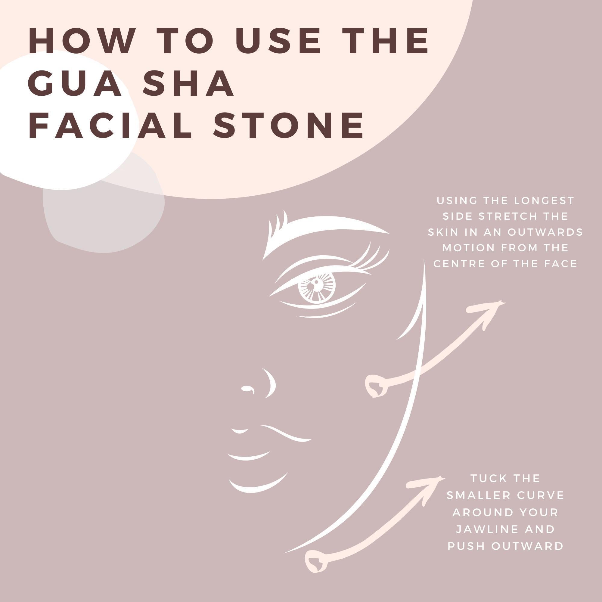 Rose Quartz Gua Sha Facial Stone-Gildie-Sable Boutique