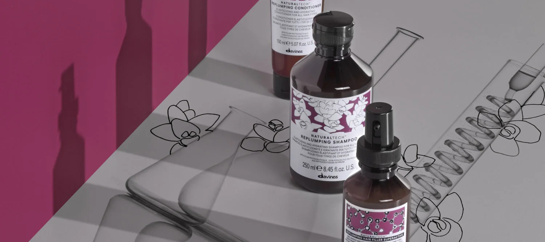 Davines Replumping Routine