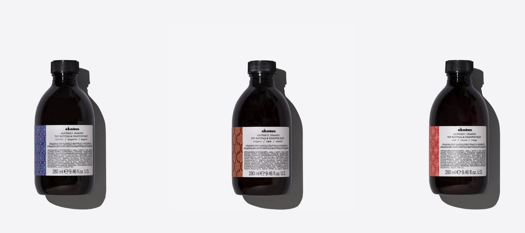 Davines Alchemic colour-enhancing shampoo collection NZ