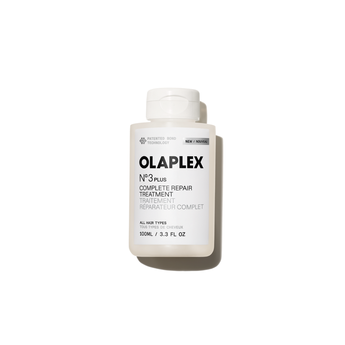 Olaplex No. 3 Plus Complete Repair Treatment 100ml white background front view for damaged hair repair