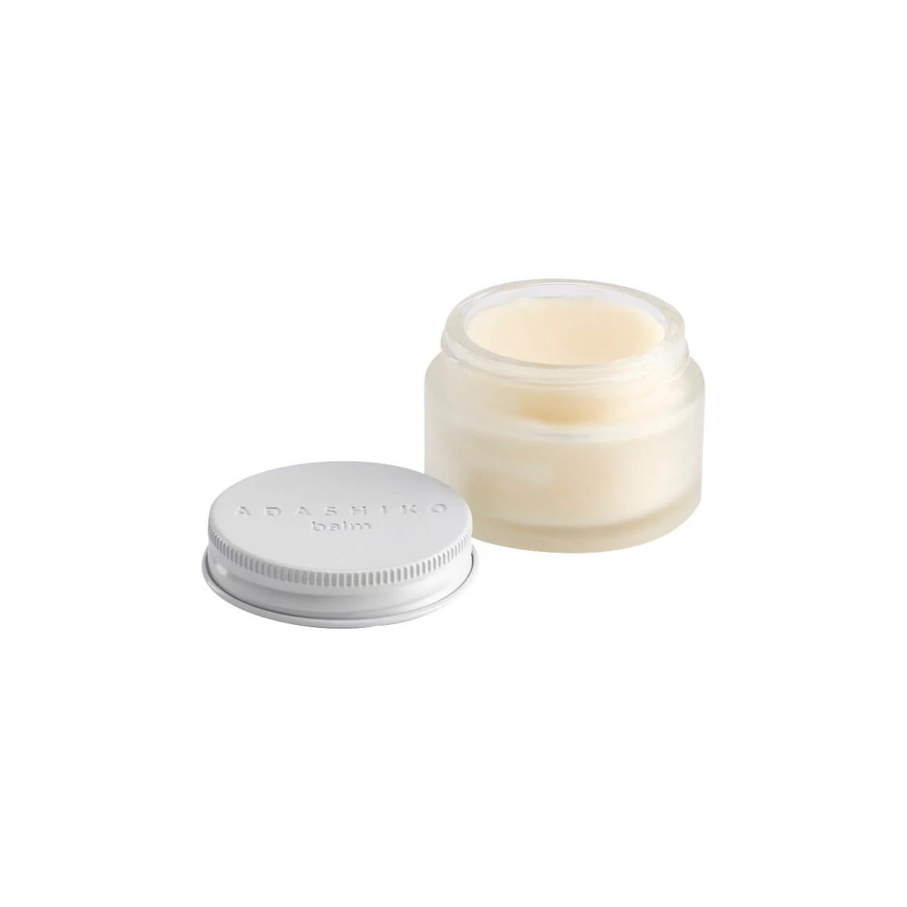 Adashiko Collagen Balm jar open with lid off