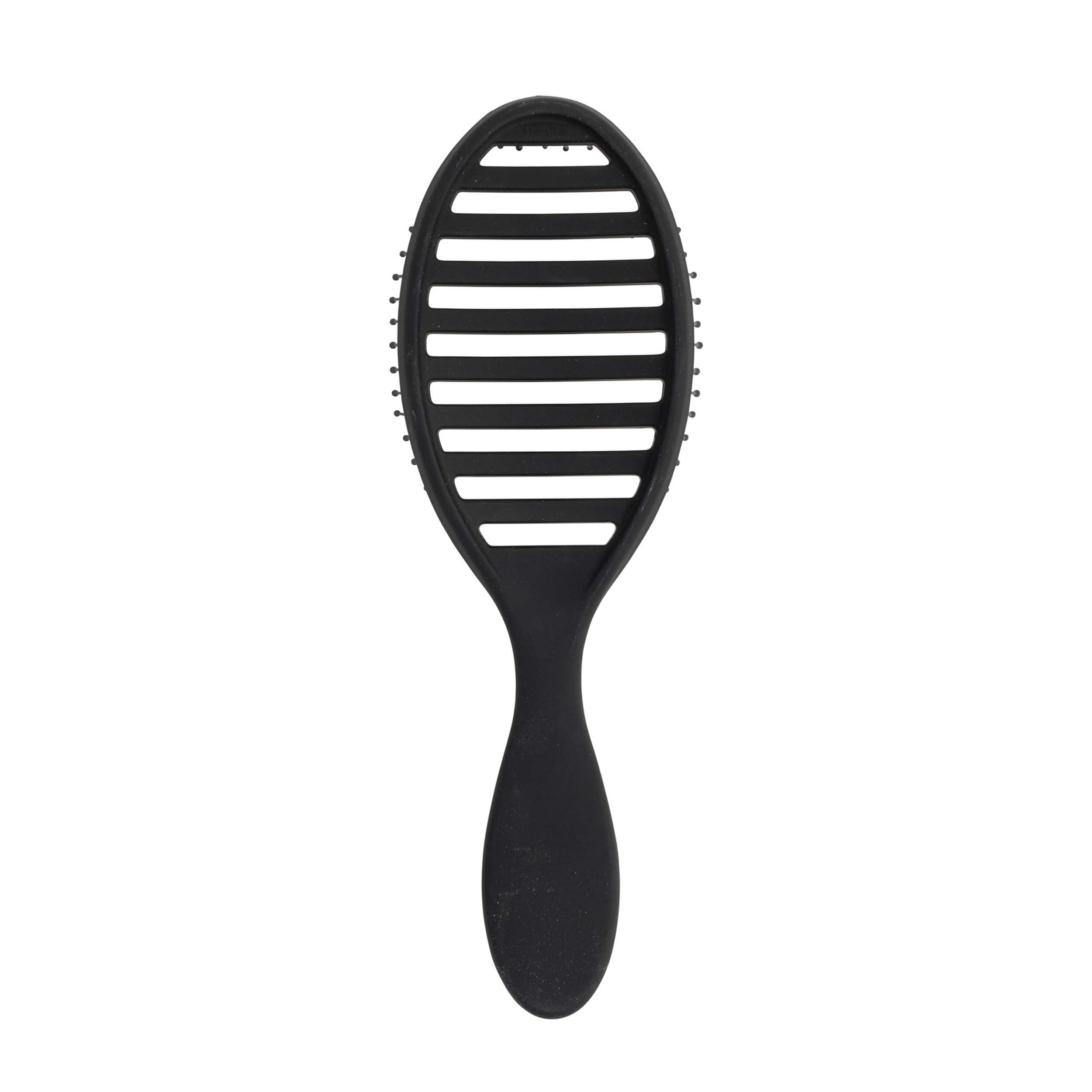 Wet Brush Speed Dry detangling brush in Frost Black, back view showing vented design