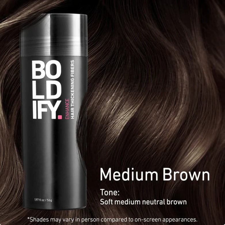 Boldify Hair Fibers Medium Brown