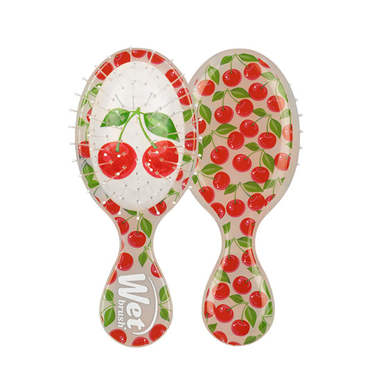 Wet Brush Mini Detangler in Tutti Fruitti Cherry on a white background