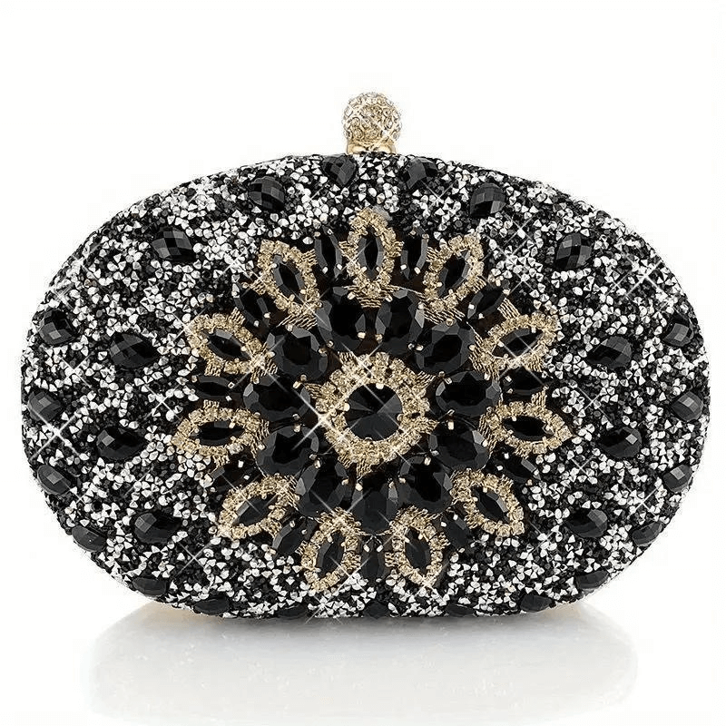 Black Diamond Clutch Handbag
