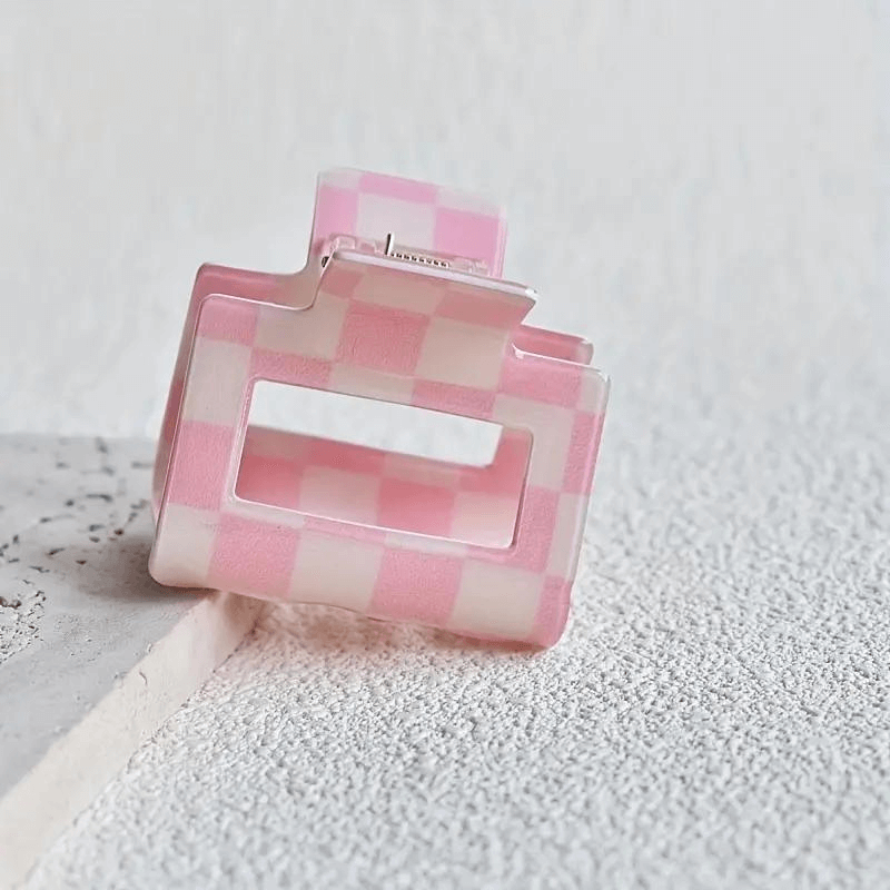 Retro Claw Clip Mini Pink