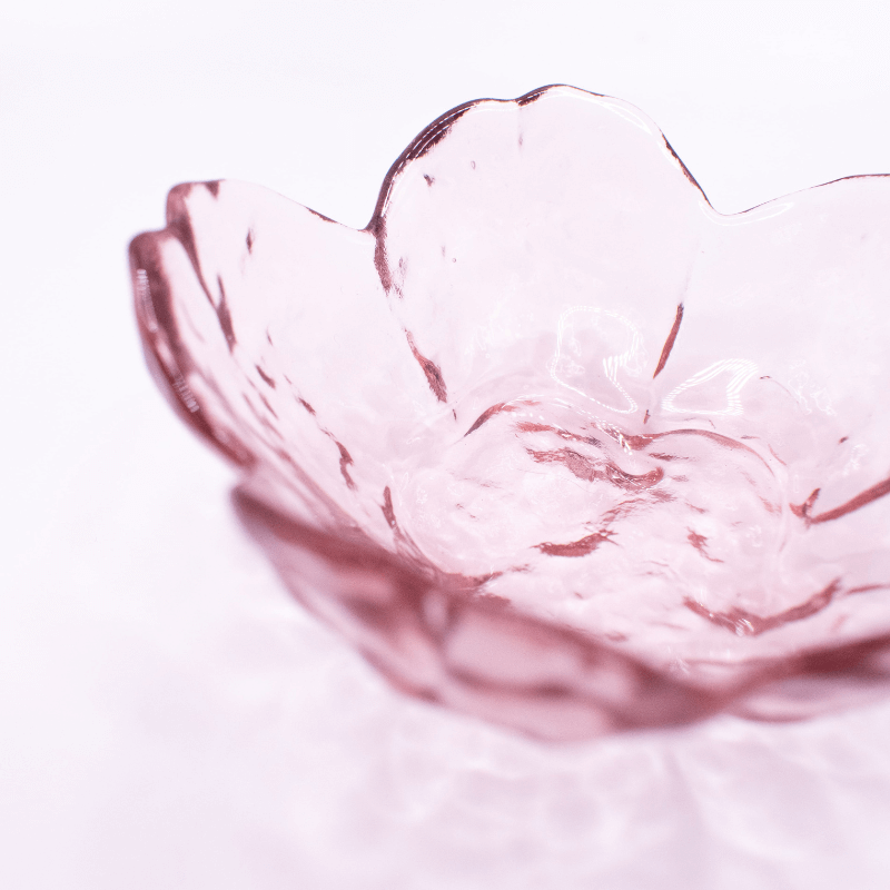 Glass Cherry Blossom Dish