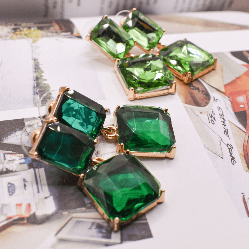 Gildie Square Vintage Style Earrings