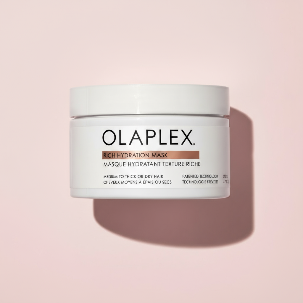 Olaplex Rich Hydration Mask jar on a white background