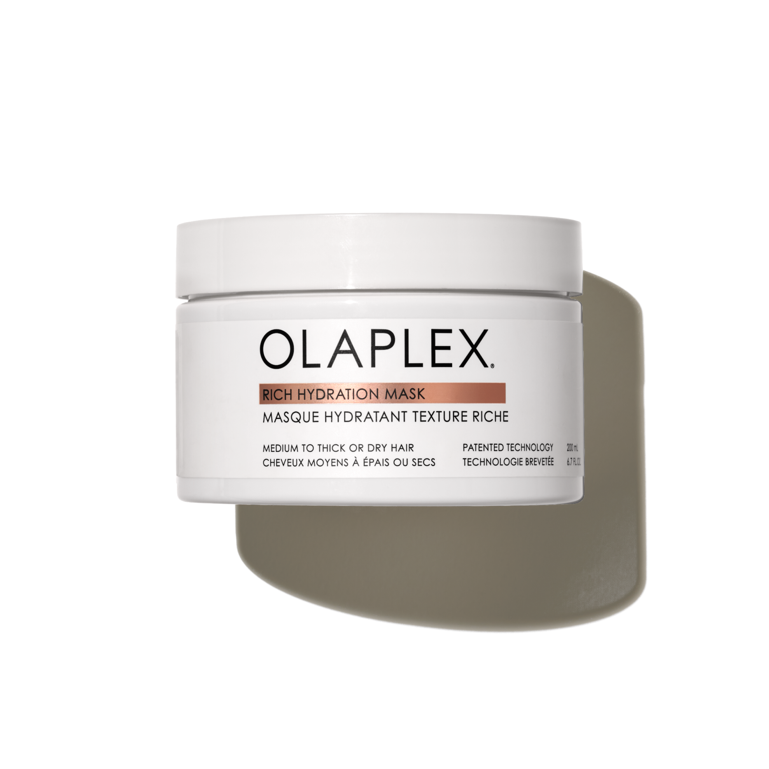 Olaplex Rich Hydration Mask jar on a white background