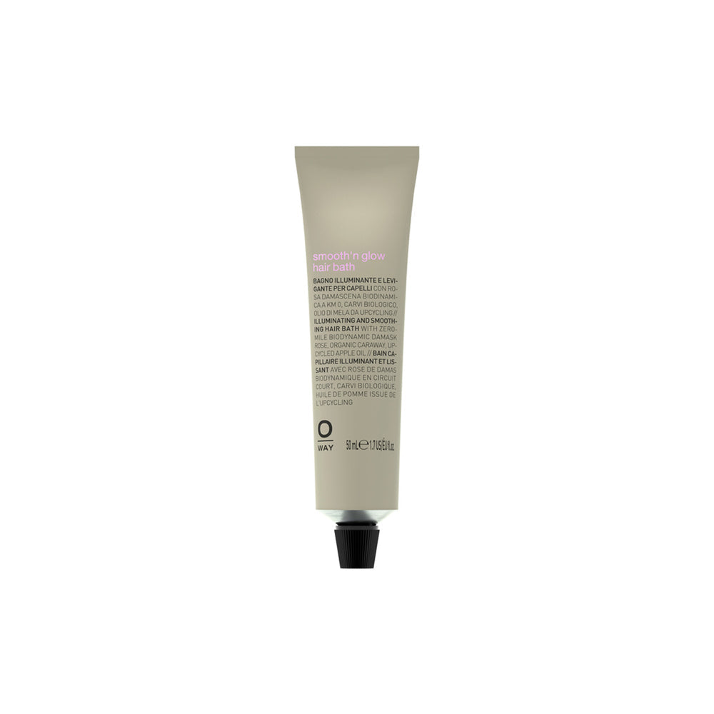 Oway Smooth'n Glow Hair Bath 50ml travel size smoothing shampoo