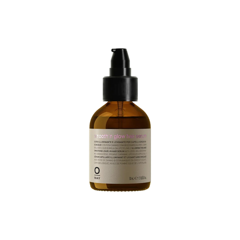 Oway Smooth'n Glow Hair Serum 50ml anti-frizz leave-in serum, front view