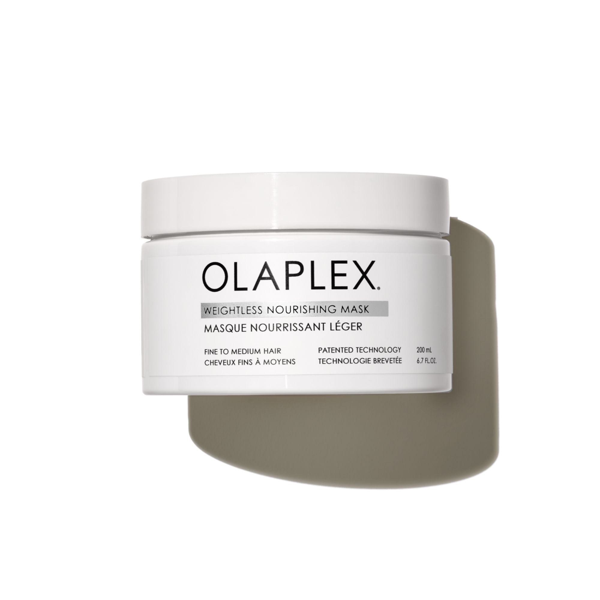 Olaplex Weightless Nourishing Mask jar on a white background