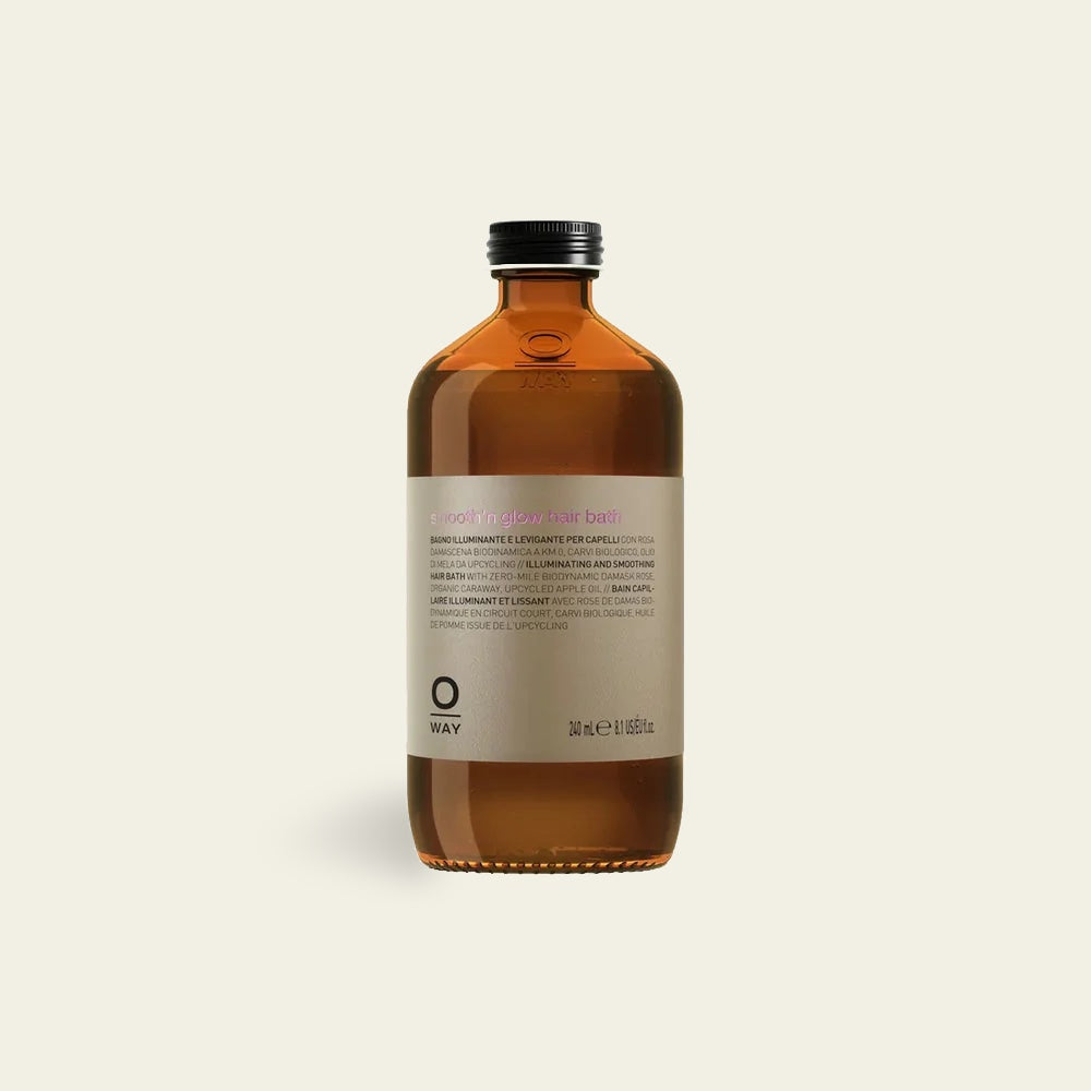 Oway Smooth'n Glow Hair Bath 240ml smoothing shampoo for frizzy hair