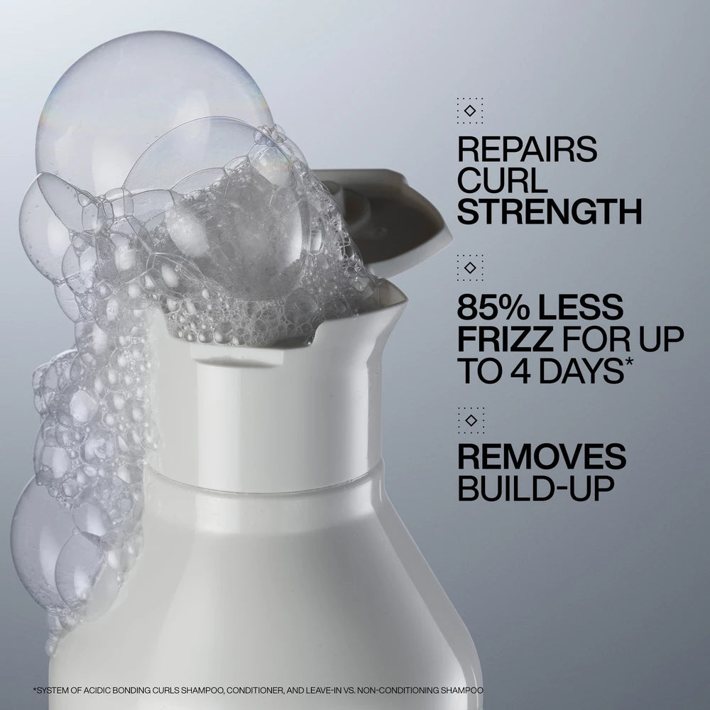Redken Acidic Bonding Curls Shampoo key benefits for damaged curls and coils