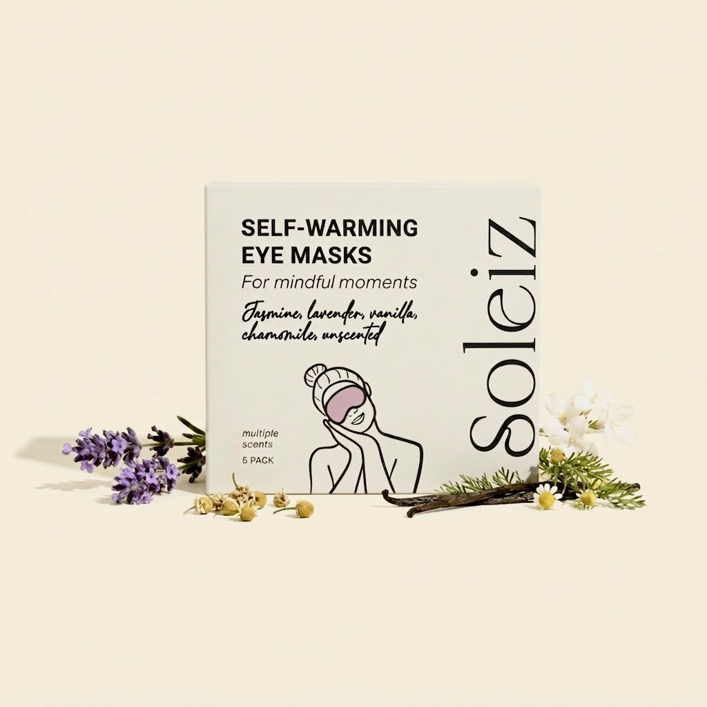Soleiz Self-Warming Eye Masks Mixed Scent box of 5 packshot