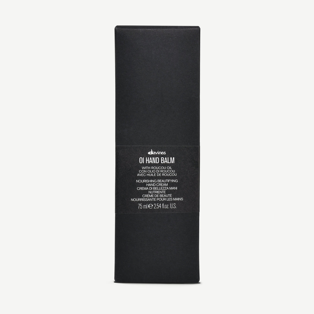 Davines Oi Hand Balm 75ml white background nourishing beautifying hand cream with antioxidant action — Sable Boutique NZ